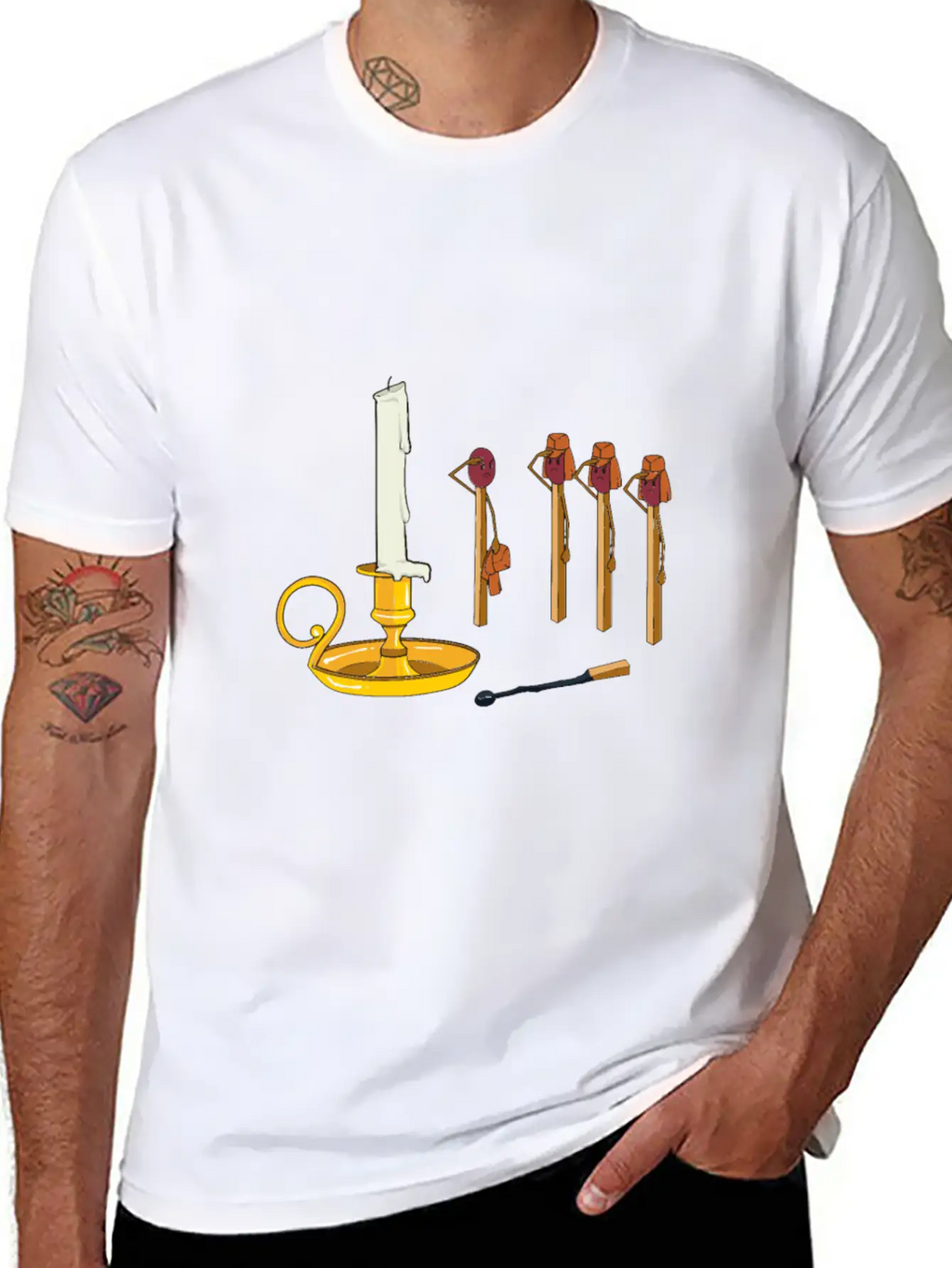 Miscellaneous Sacrifice Sticks Essential Cotton Tee For Daily Outfits – Unisex Style