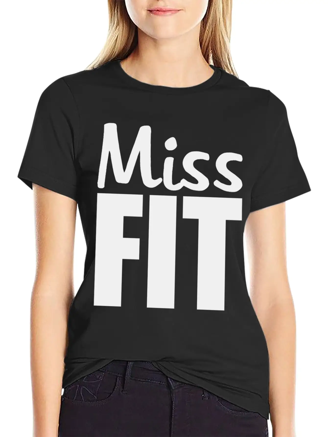Miss Fit - Women Gym And Fitness Timeless Short Sleeve Tee – Comfy And Minimalist Design