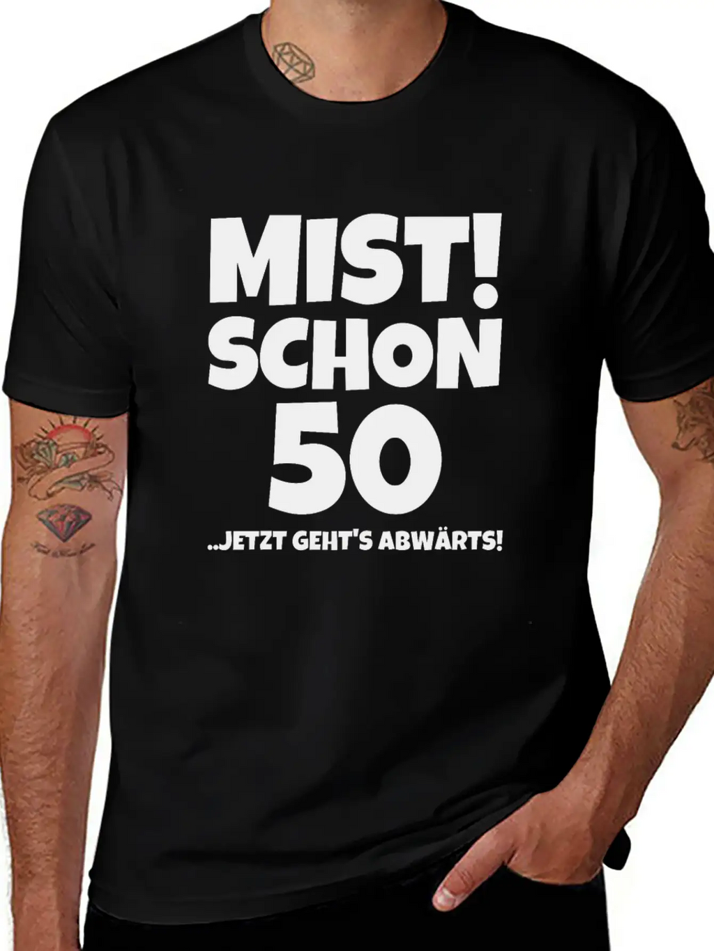 MIST! SCHON 50 ..JETZT GEHTS ABWÄRTS! Timeless Short Sleeve Tee – Comfy And Minimalist Design