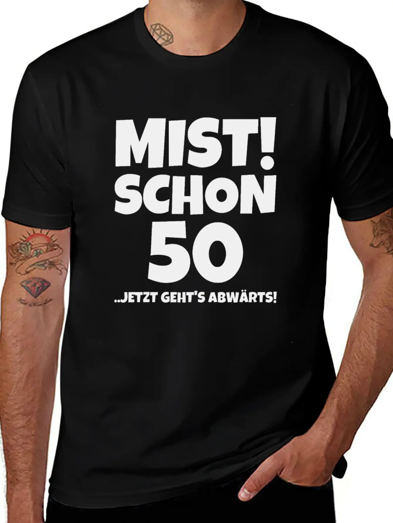 MIST! SCHON 50 ..JETZT GEHTS ABWÄRTS! Timeless Short Sleeve Tee – Comfy And Minimalist Design