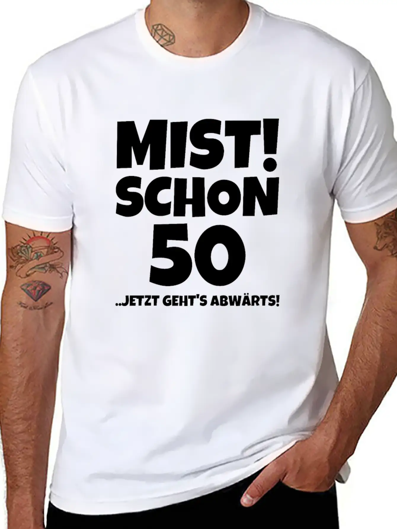 MIST! SCHON 50 ..JETZT GEHTS ABWÄRTS! Timeless Short Sleeve Tee – Comfy And Minimalist Design