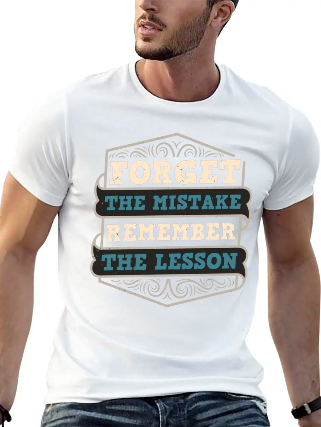 Mistakes Are Lessons Inspiration Motivation Stylish Everyday T-Shirt – Unisex Basic Cotton Tee