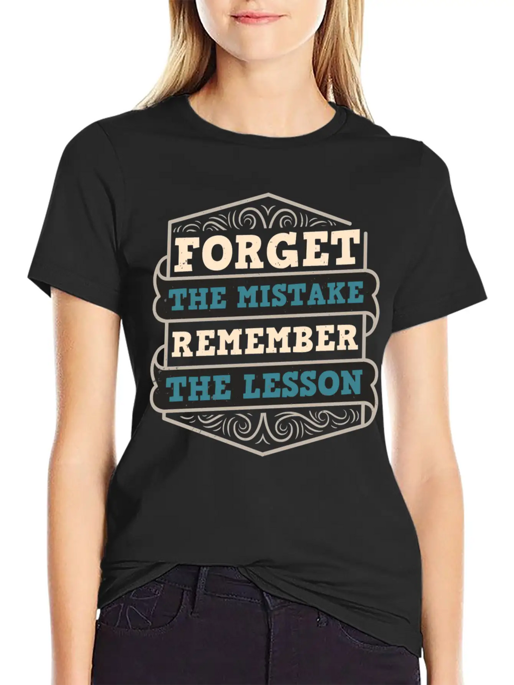 Mistakes Are Lessons Inspiration Motivation Stylish Everyday T-Shirt – Unisex Basic Cotton Tee