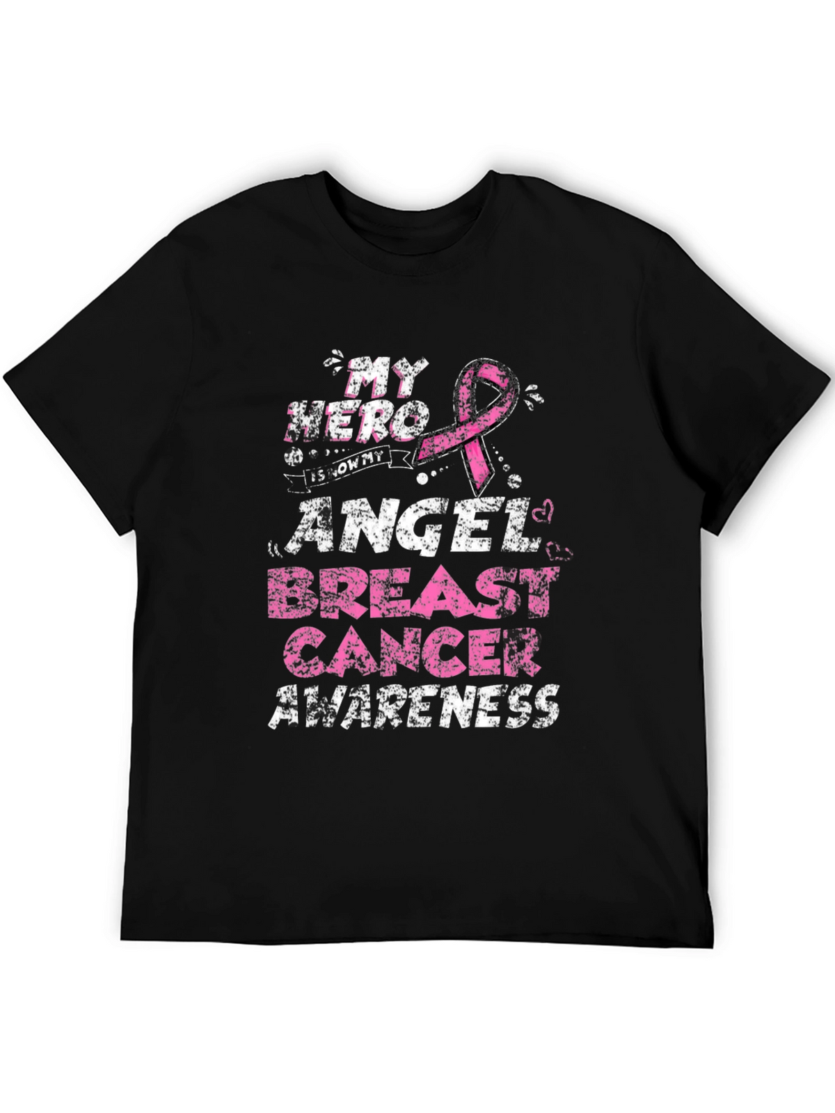 My Hero Is Now My Angel Breast Cancer Awareness T-Shirt