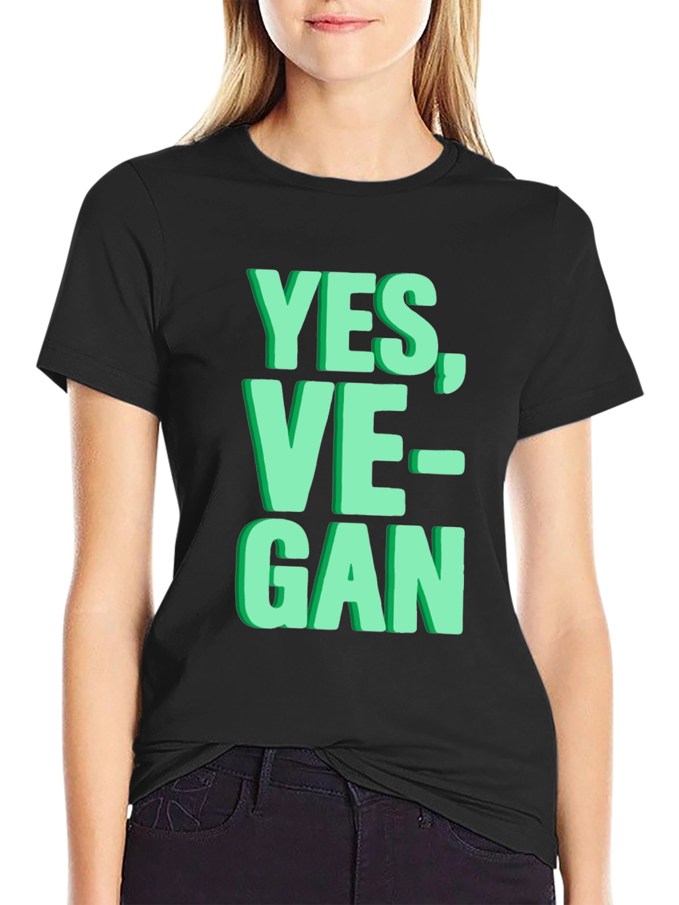Yes Vegan Graphic Print Tee