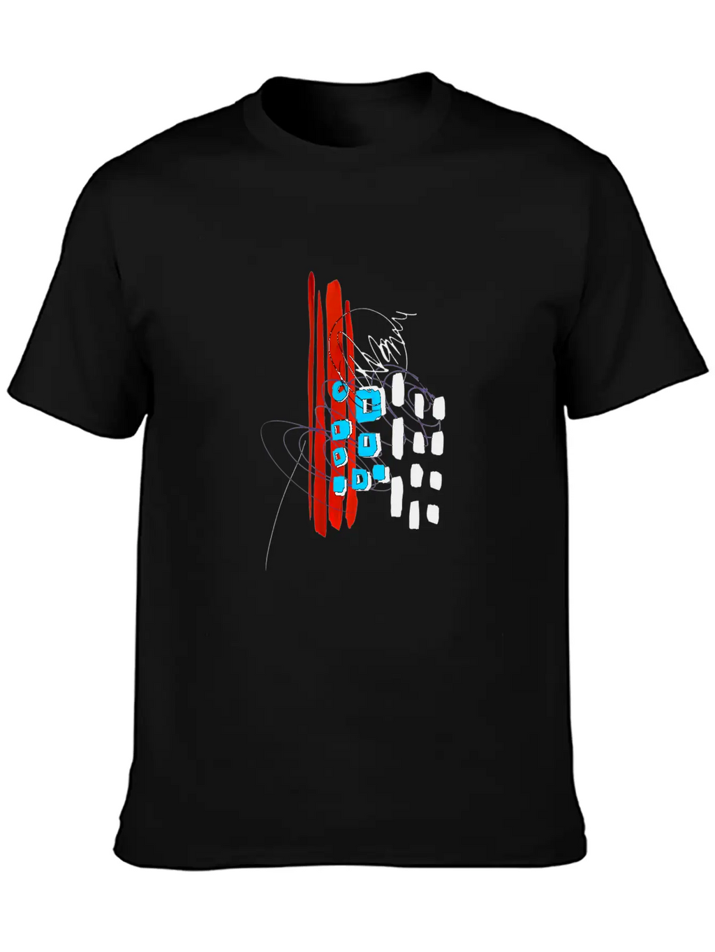 Modern Art Breathable Soft Cotton T-Shirt – Timeless Casual Look