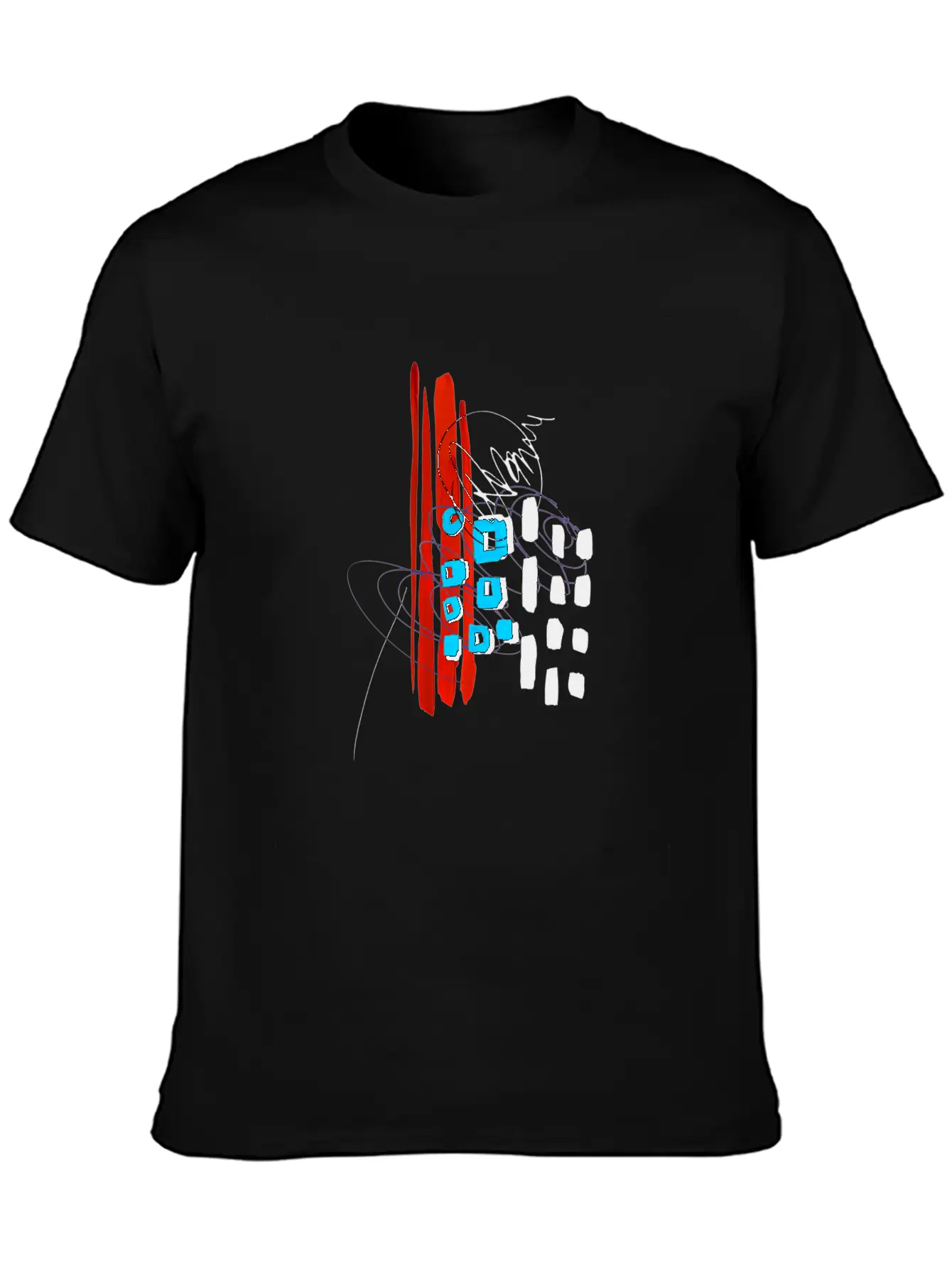 Modern Art Breathable Soft Cotton T-Shirt – Timeless Casual Look