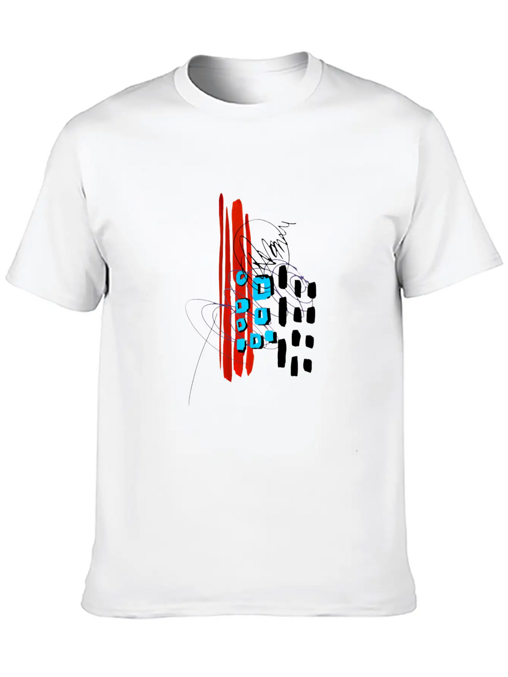 Modern Art Breathable Soft Cotton T-Shirt – Timeless Casual Look