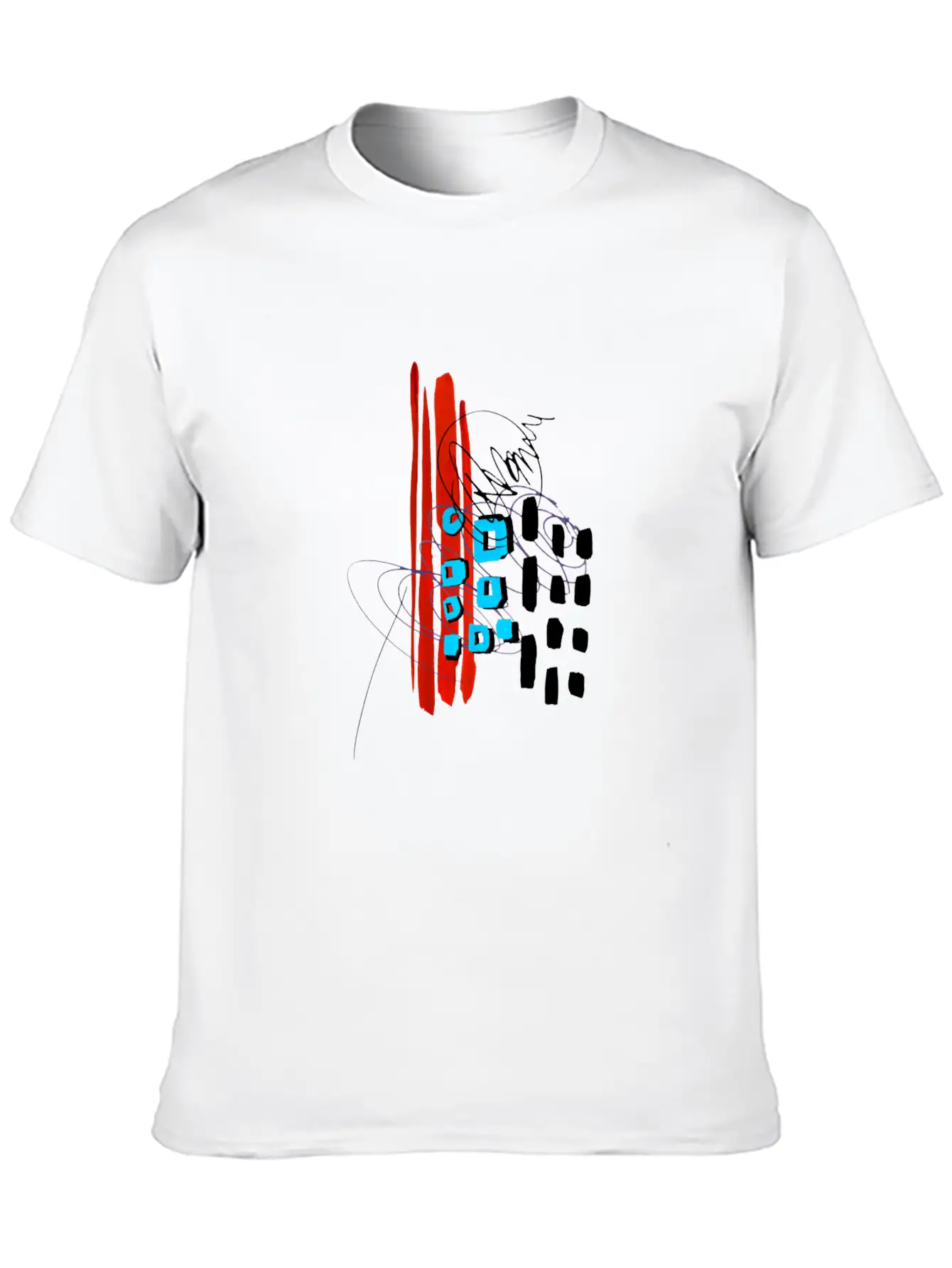 Modern Art Breathable Soft Cotton T-Shirt – Timeless Casual Look
