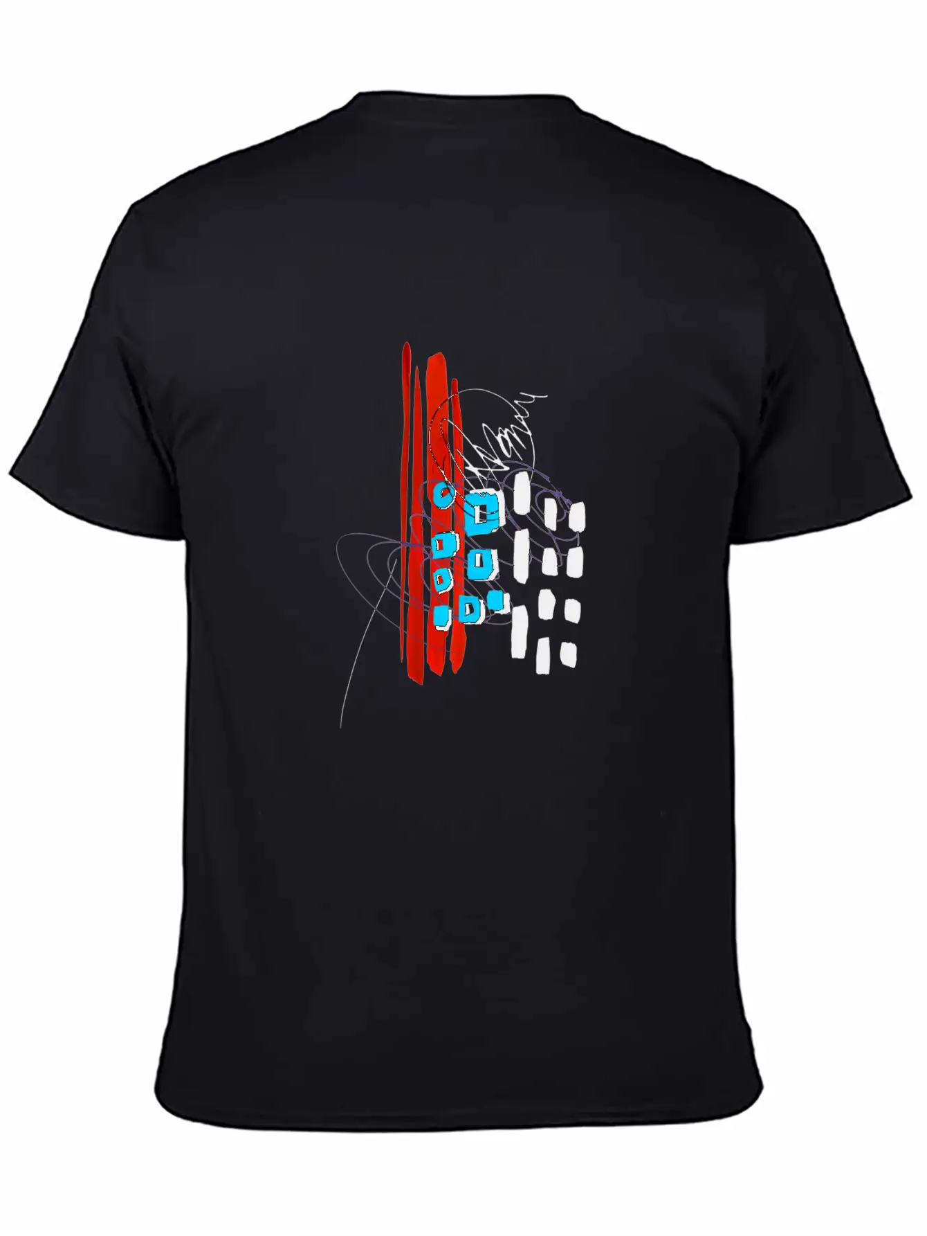 Modern Art Breathable Soft Cotton T-Shirt – Timeless Casual Look