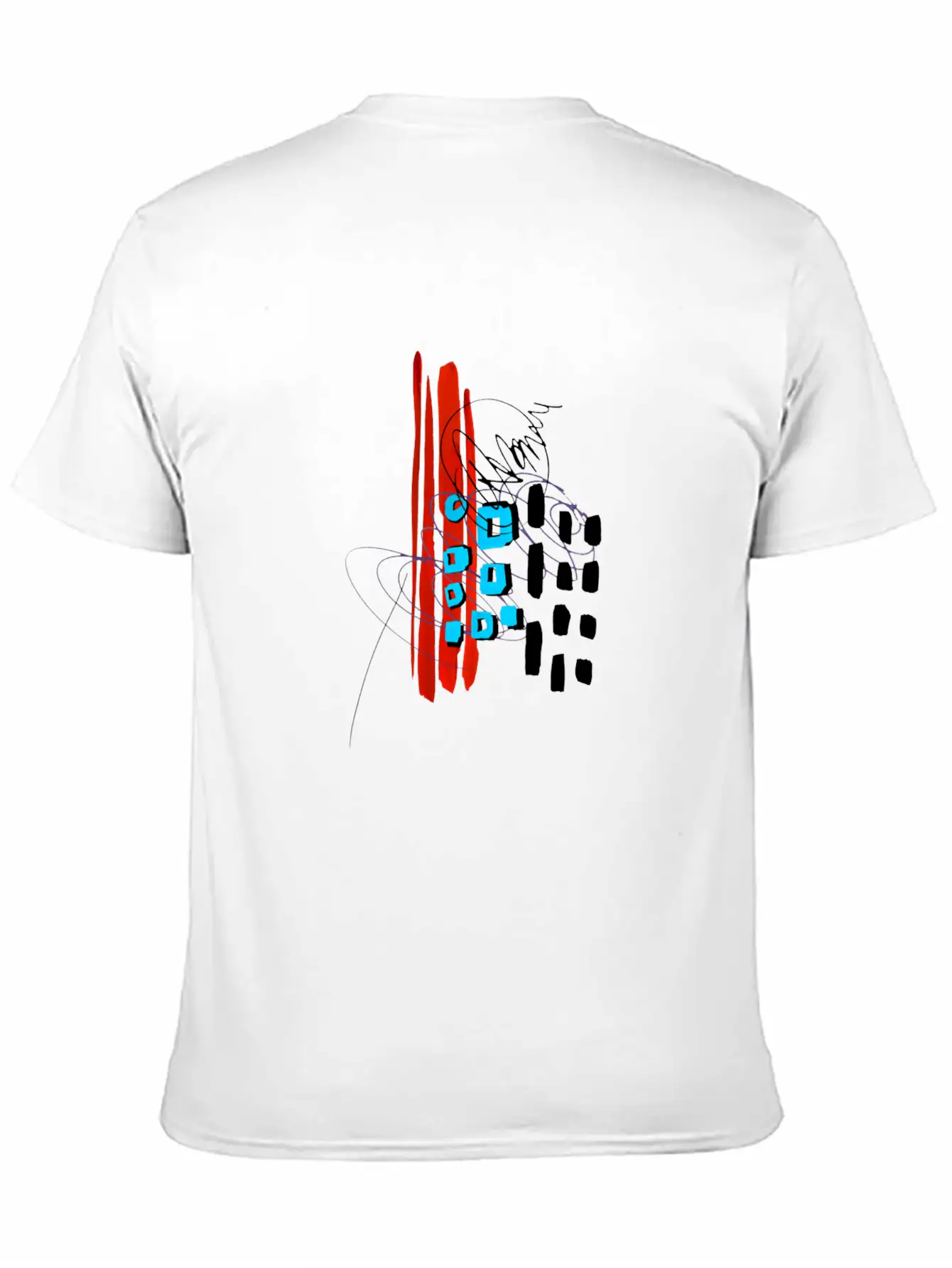 Modern Art Breathable Soft Cotton T-Shirt – Timeless Casual Look