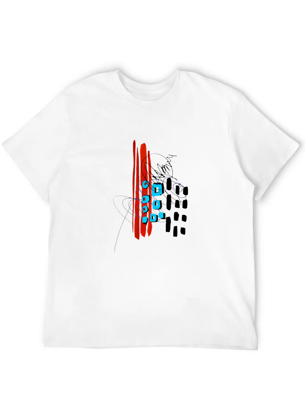 Modern Art Breathable Soft Cotton T-Shirt – Timeless Casual Look
