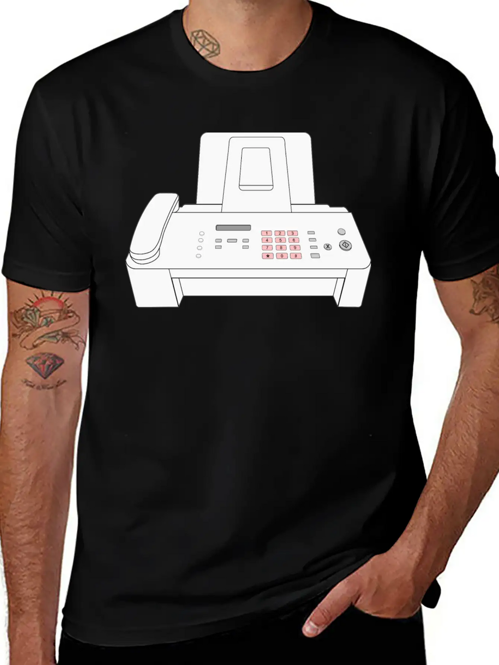 Modern Fax Machine Essential Cotton Tee For Daily Outfits – Unisex Style