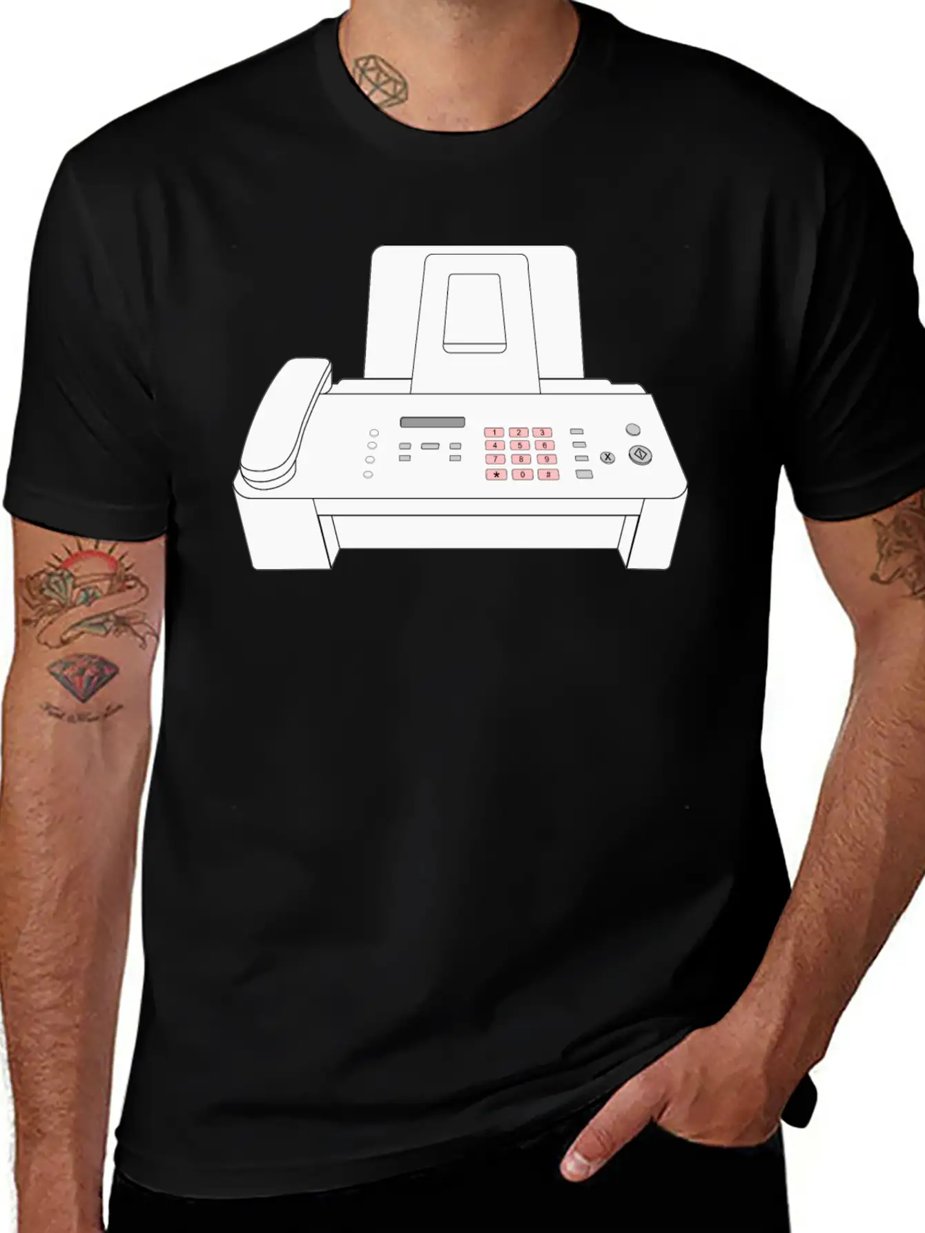 Modern Fax Machine Essential Cotton Tee For Daily Outfits – Unisex Style