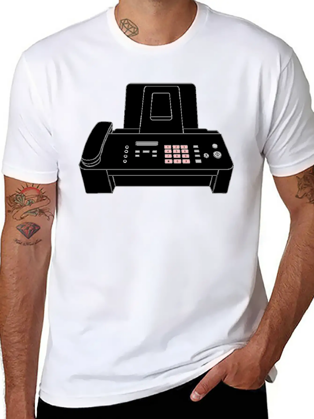Modern Fax Machine Essential Cotton Tee For Daily Outfits – Unisex Style