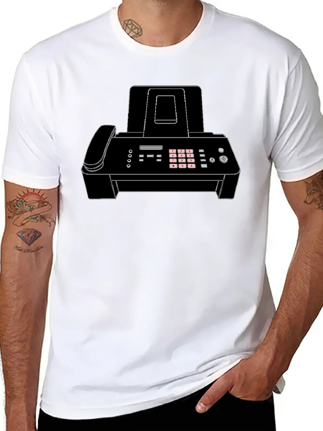 Modern Fax Machine Essential Cotton Tee For Daily Outfits – Unisex Style
