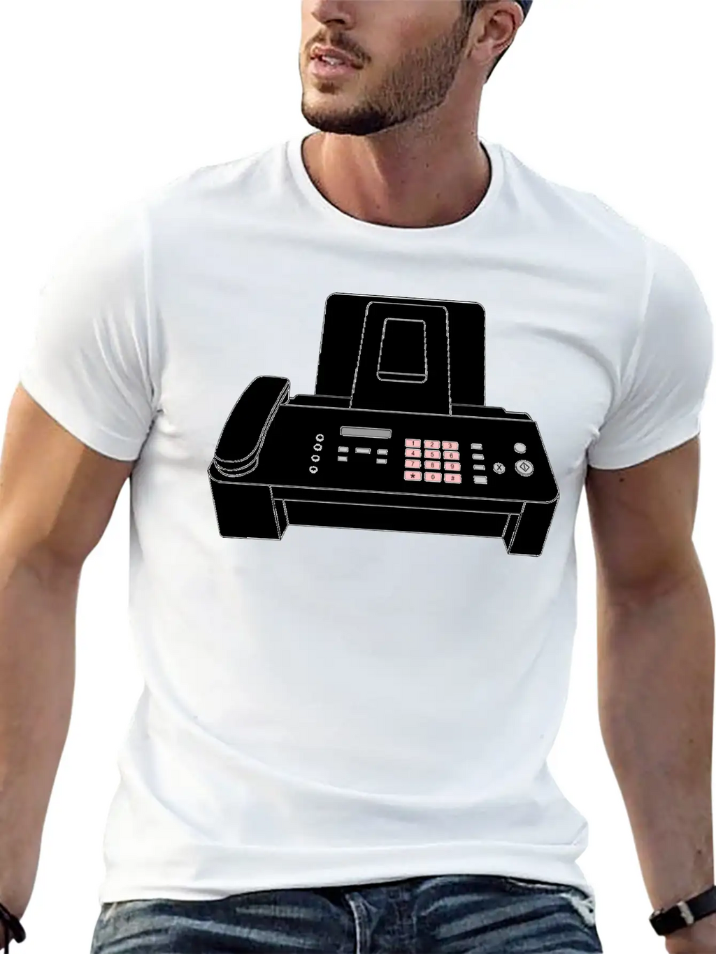 Modern Fax Machine Essential Cotton Tee For Daily Outfits – Unisex Style