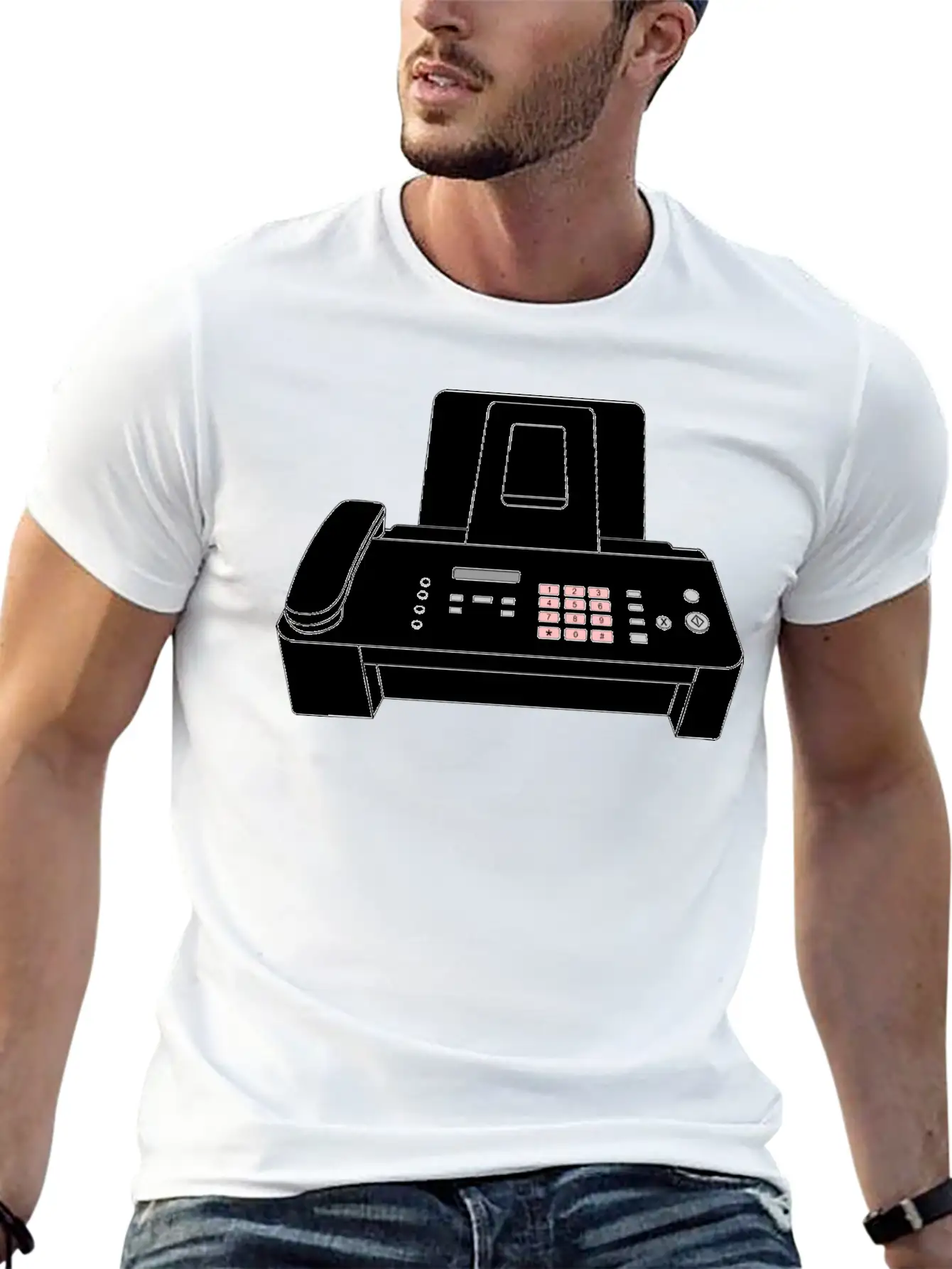 Modern Fax Machine Essential Cotton Tee For Daily Outfits – Unisex Style