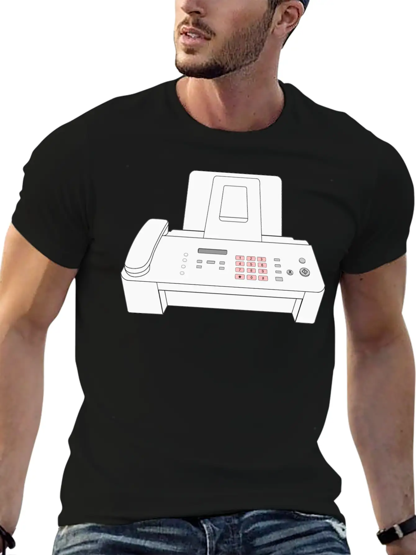Modern Fax Machine Essential Cotton Tee For Daily Outfits – Unisex Style