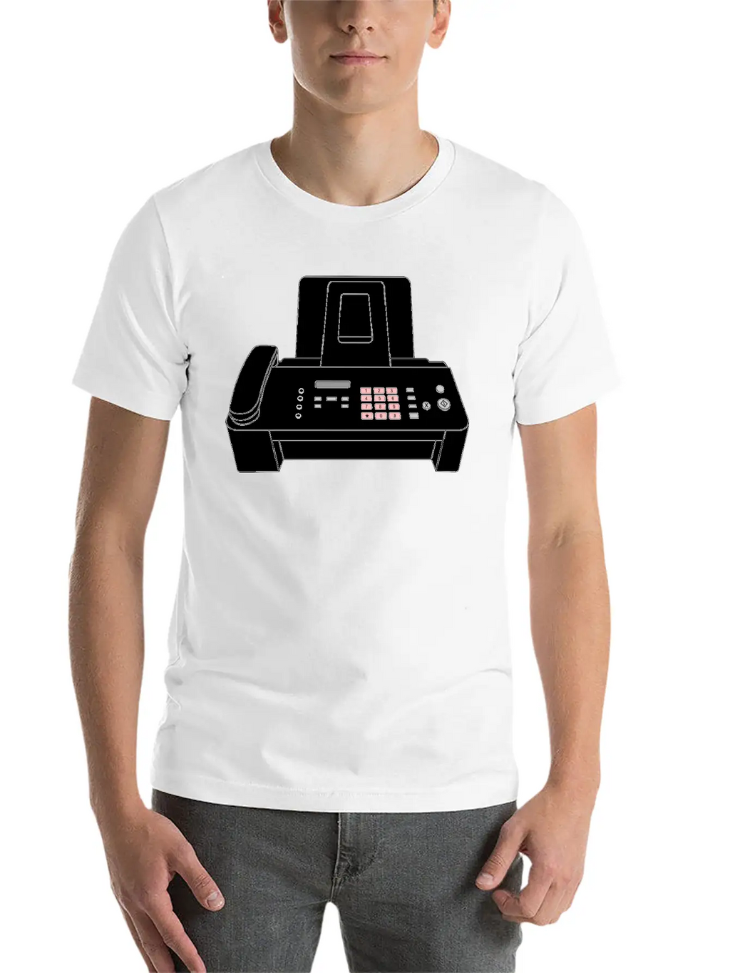 Modern Fax Machine Essential Cotton Tee For Daily Outfits – Unisex Style
