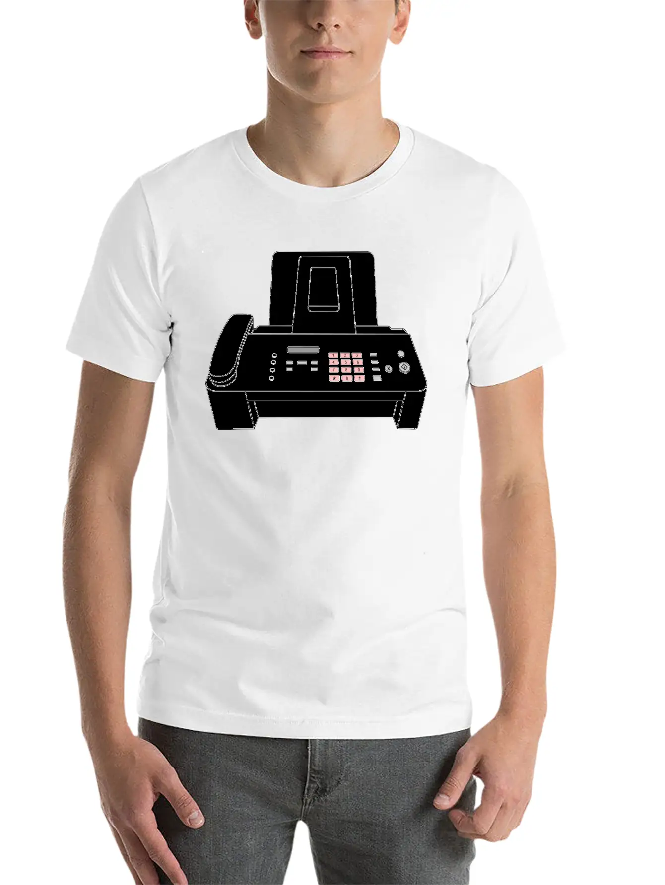 Modern Fax Machine Essential Cotton Tee For Daily Outfits – Unisex Style