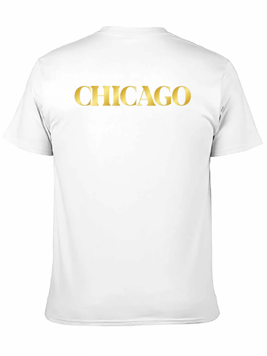 Modern Gold Glam Chicago City Typography Breathable Graphic T-Shirt – Perfect For Casual Days