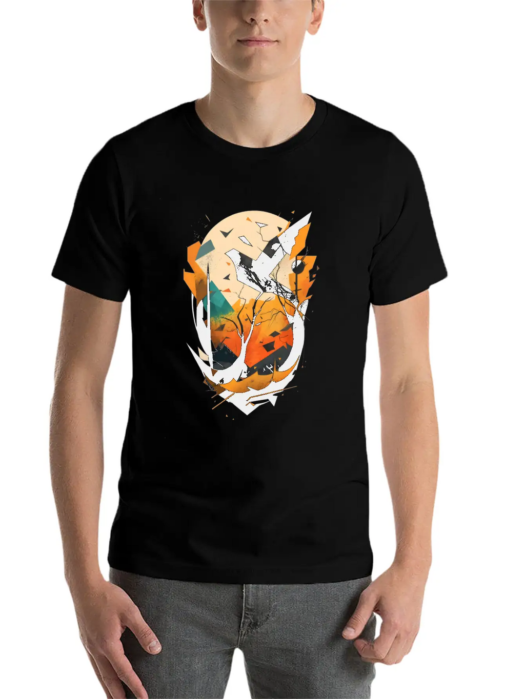 Modern Nature: Black Bird Relaxed Everyday Tee – Lightweight And Durable Cotton