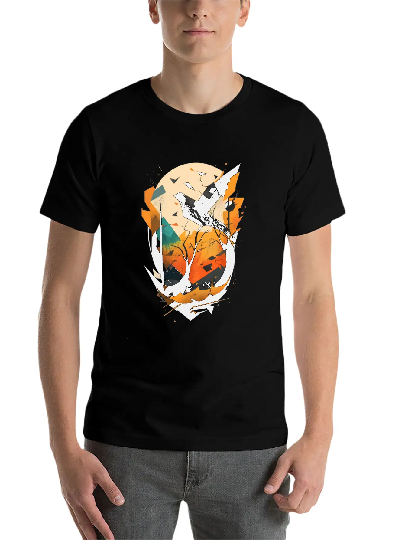 Modern Nature: Black Bird Relaxed Everyday Tee – Lightweight And Durable Cotton