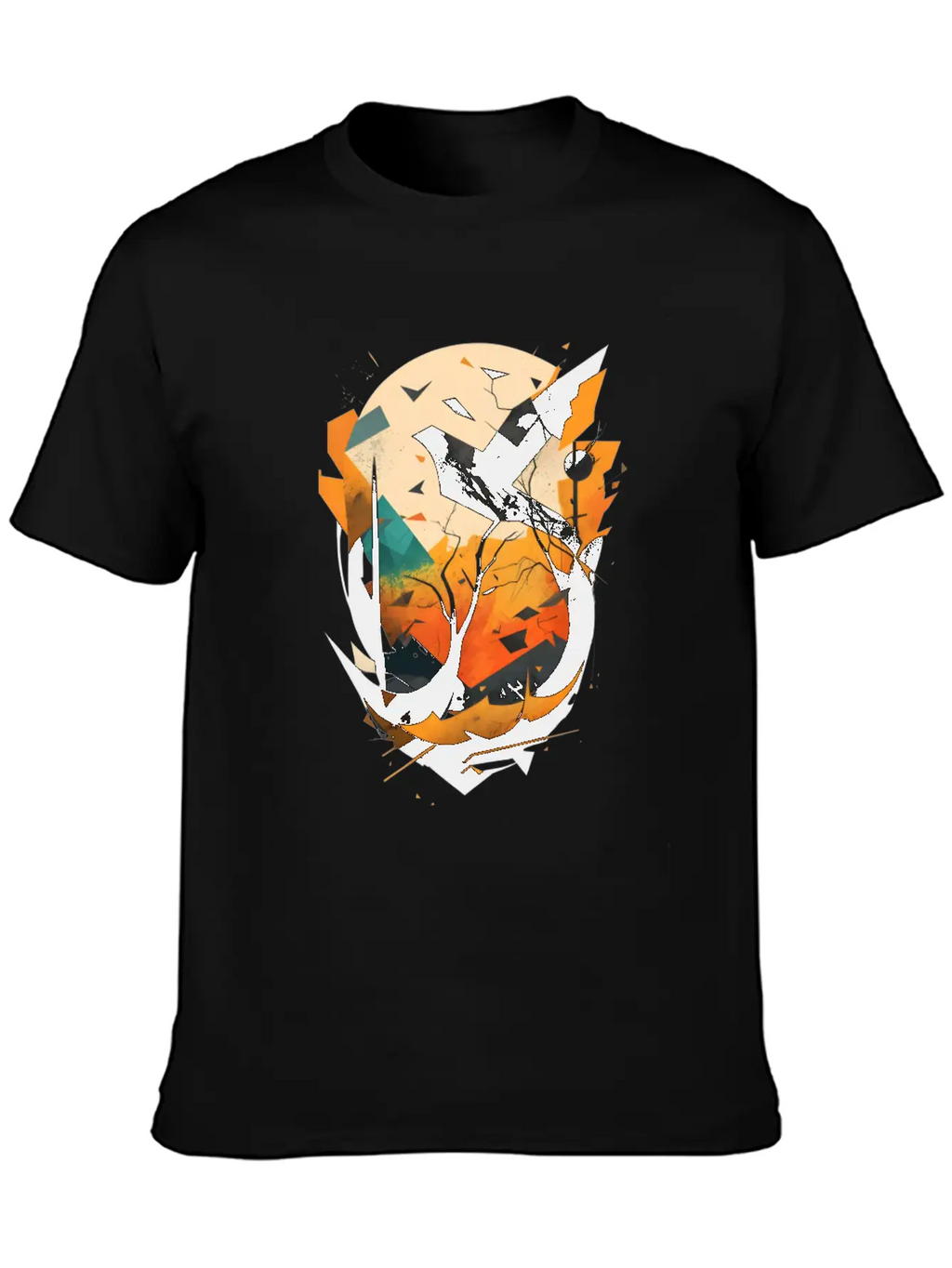Modern Nature: Black Bird Relaxed Everyday Tee – Lightweight And Durable Cotton