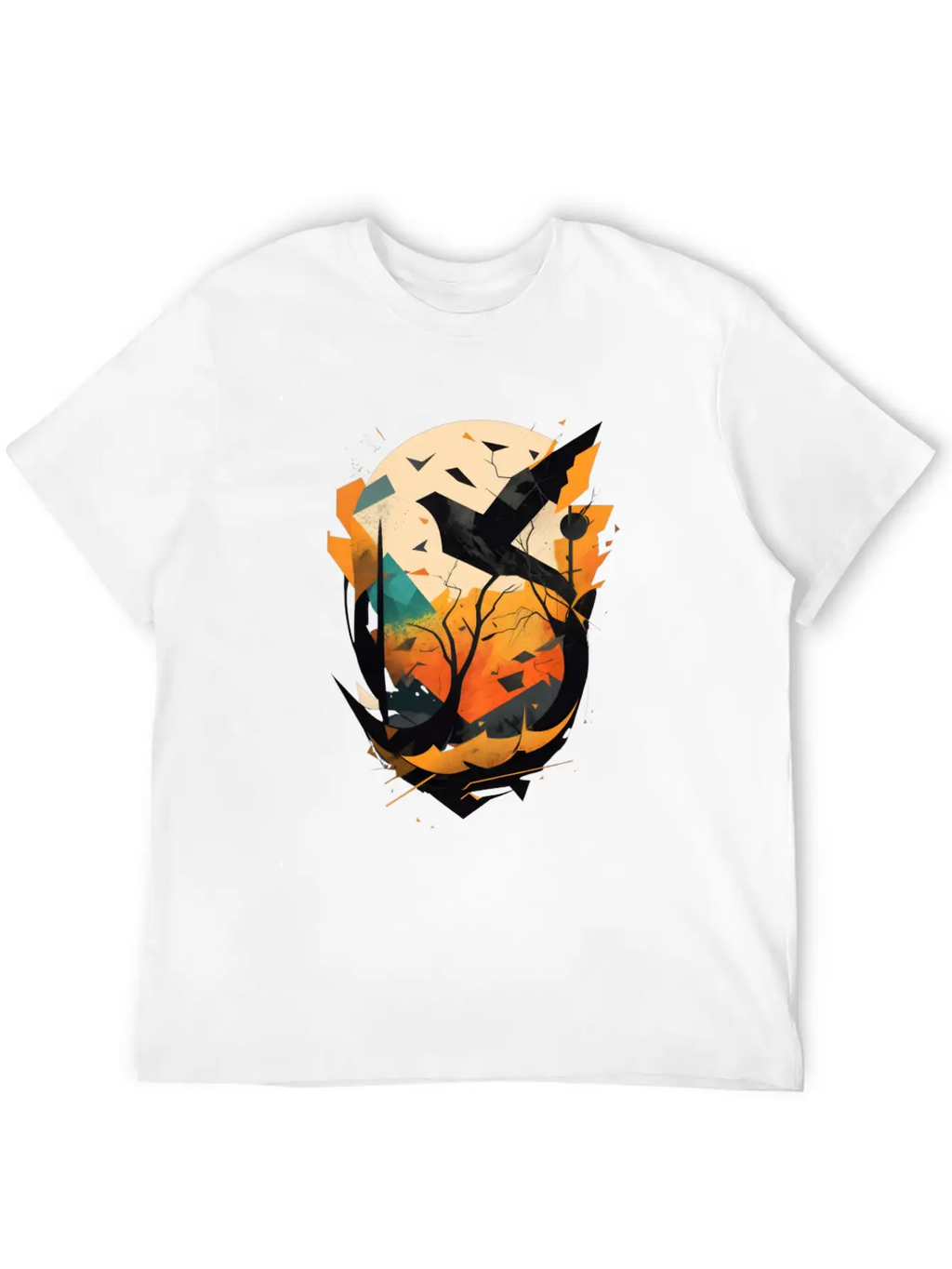 Modern Nature: Black Bird Relaxed Everyday Tee – Lightweight And Durable Cotton