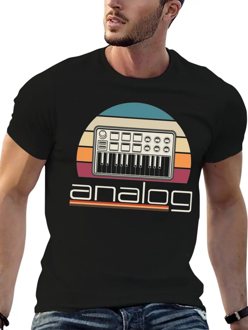 Modular Synthesizer Acid Analog Synth Musician Stylish Everyday T-Shirt – Unisex Basic Cotton Tee