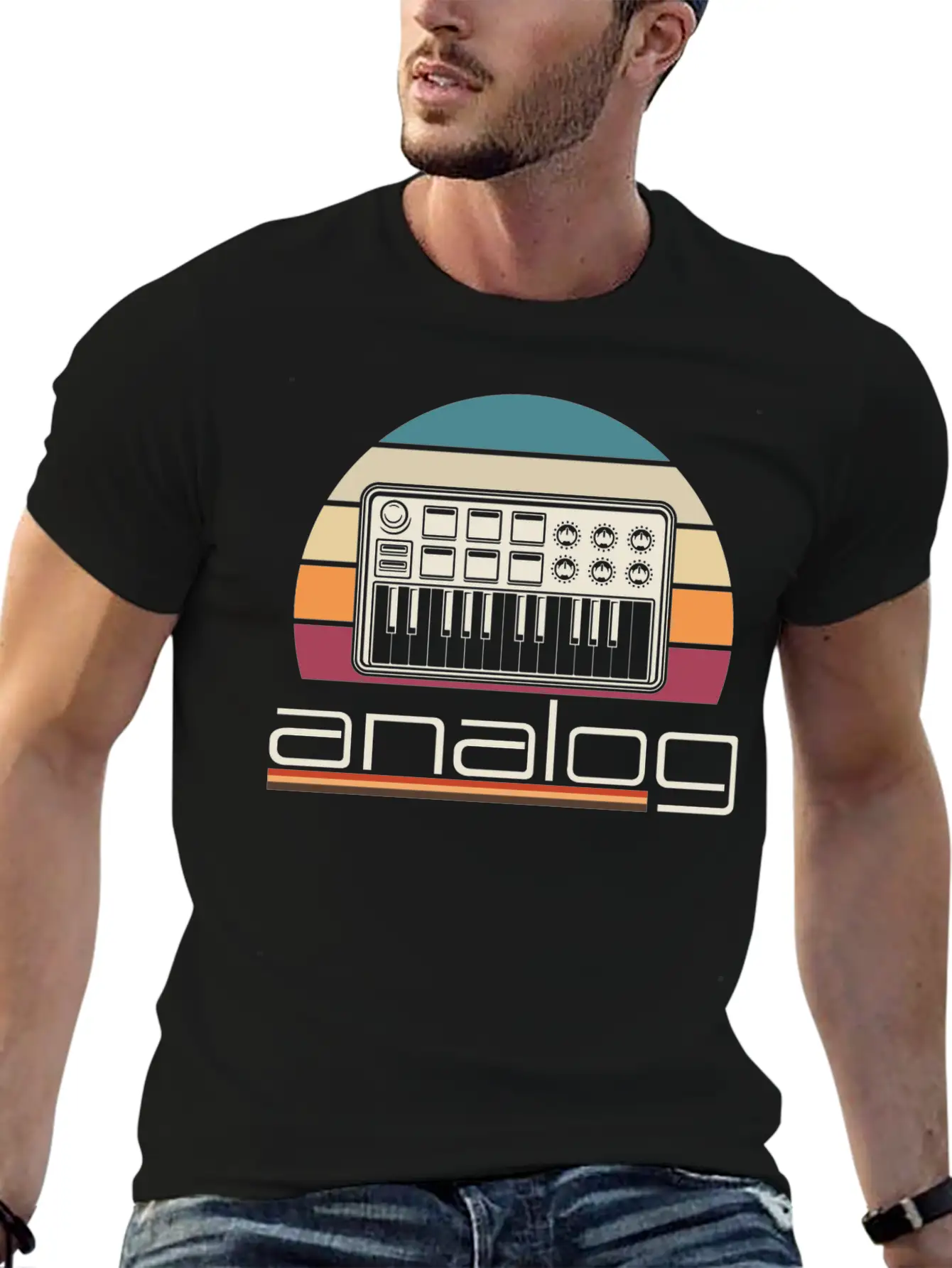 Modular Synthesizer Acid Analog Synth Musician Stylish Everyday T-Shirt – Unisex Basic Cotton Tee