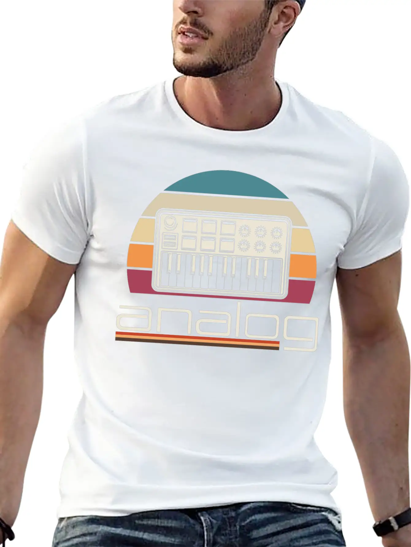 Modular Synthesizer Acid Analog Synth Musician Stylish Everyday T-Shirt – Unisex Basic Cotton Tee