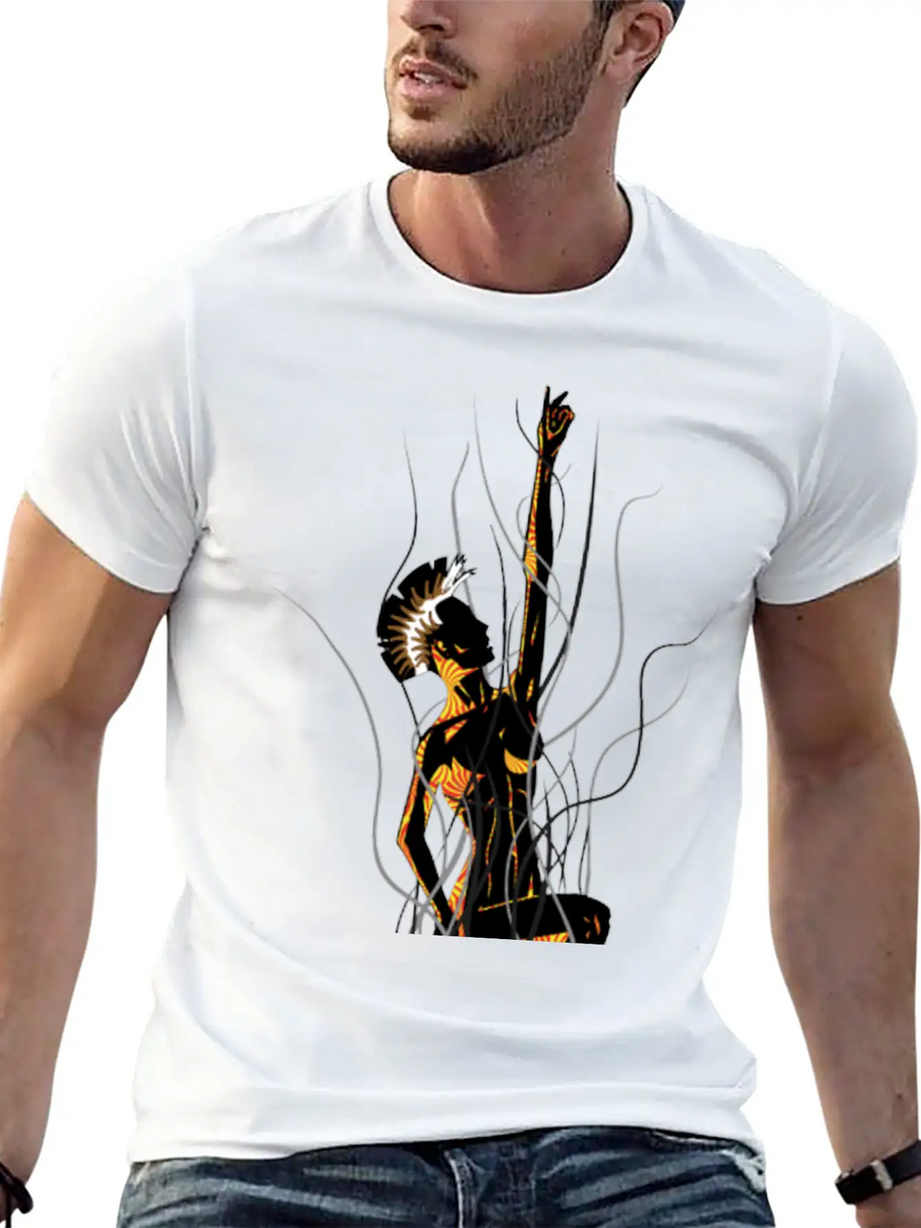 Mohawk Breathable Graphic T-Shirt – Perfect For Casual Days
