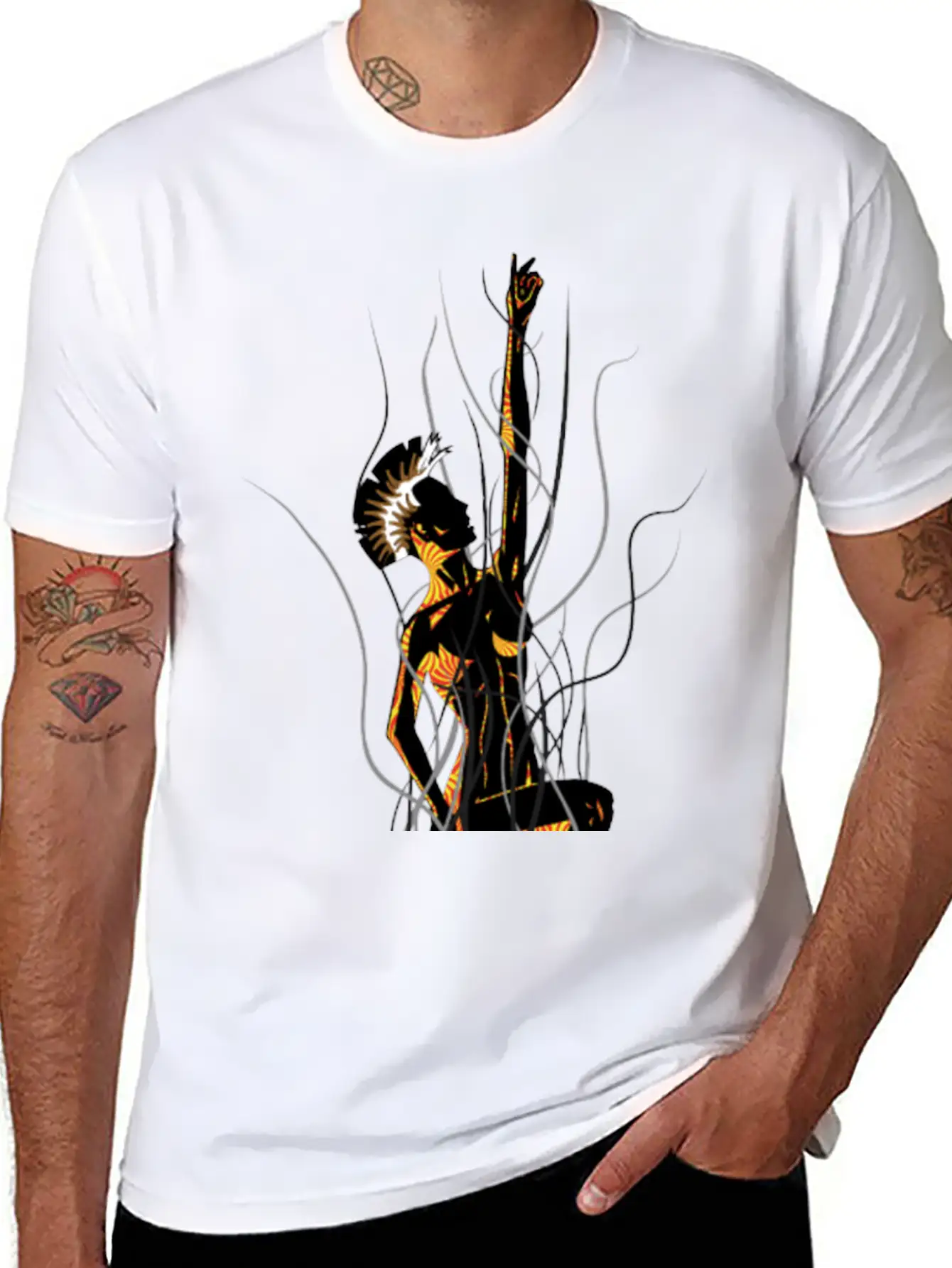 Mohawk Breathable Graphic T-Shirt – Perfect For Casual Days