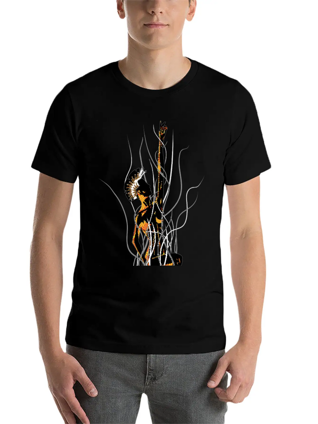 Mohawk Breathable Graphic T-Shirt – Perfect For Casual Days