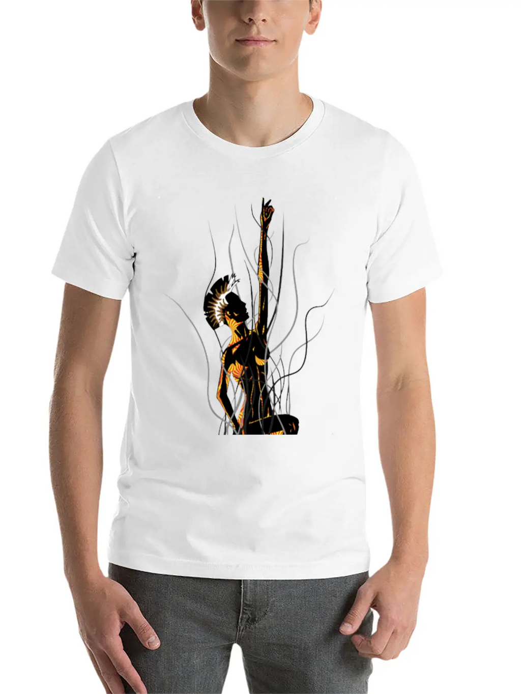 Mohawk Breathable Graphic T-Shirt – Perfect For Casual Days