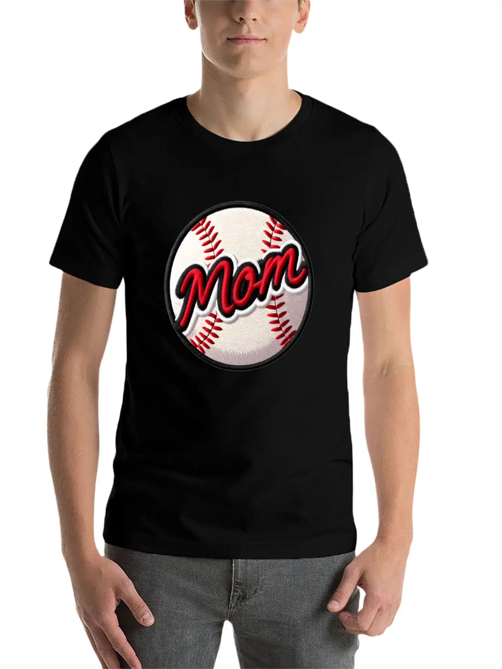 Mom Baseball By DMH Basic Graphic T-Shirt – Daily Comfort In Soft Cotton