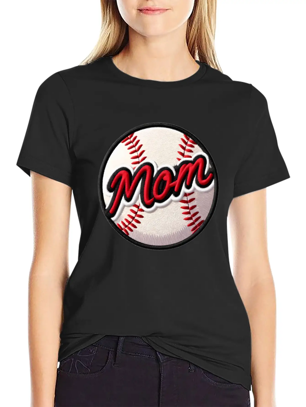Mom Baseball By DMH Basic Graphic T-Shirt – Daily Comfort In Soft Cotton