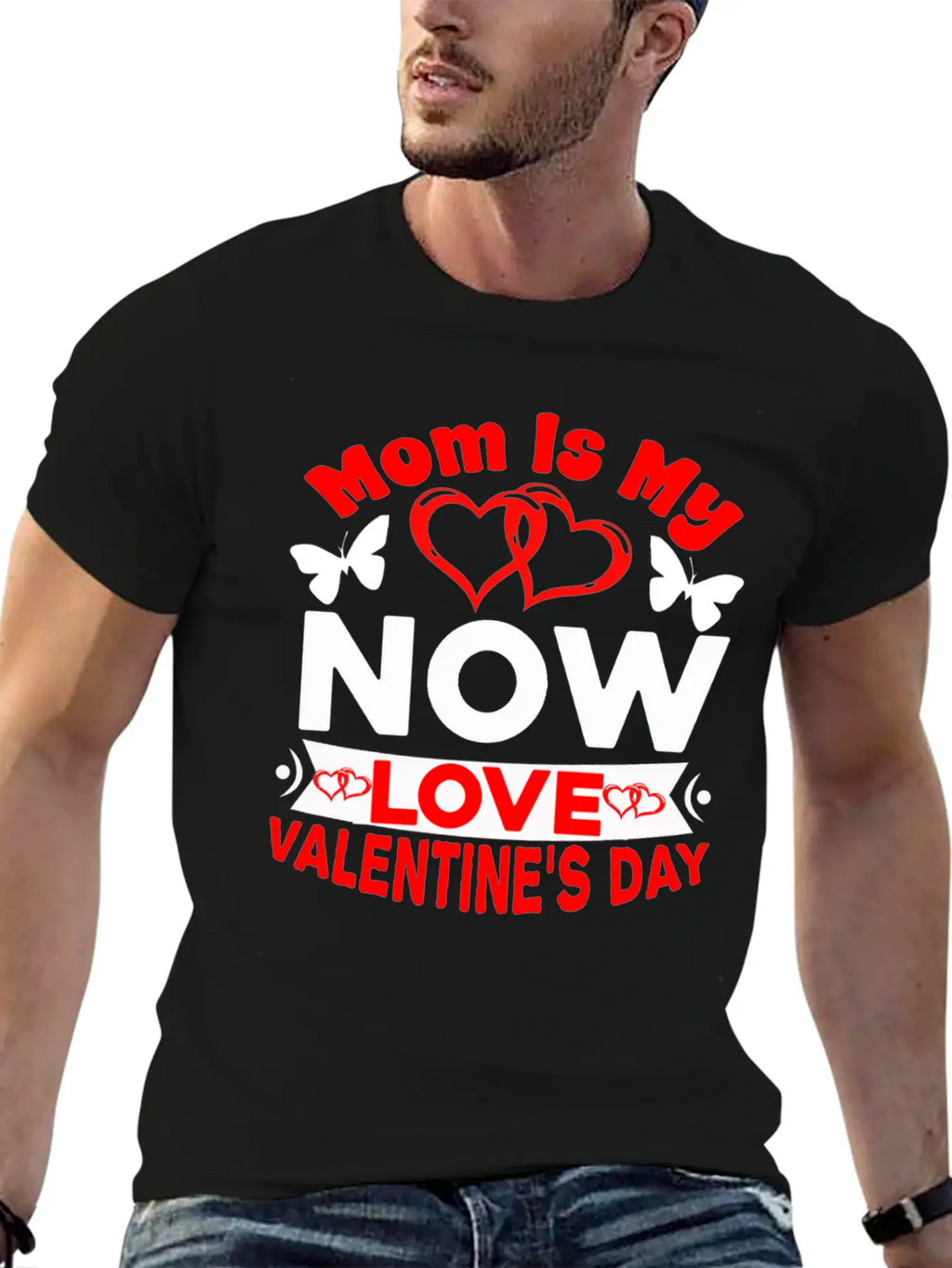 Mom Is My Now Love Valentine S Day Relaxed Everyday Tee – Lightweight And Durable Cotton