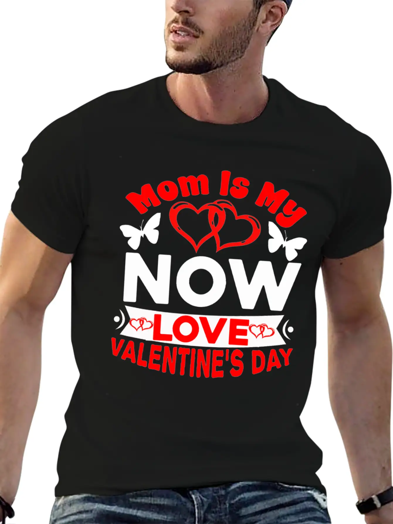 Mom Is My Now Love Valentine S Day Relaxed Everyday Tee – Lightweight And Durable Cotton