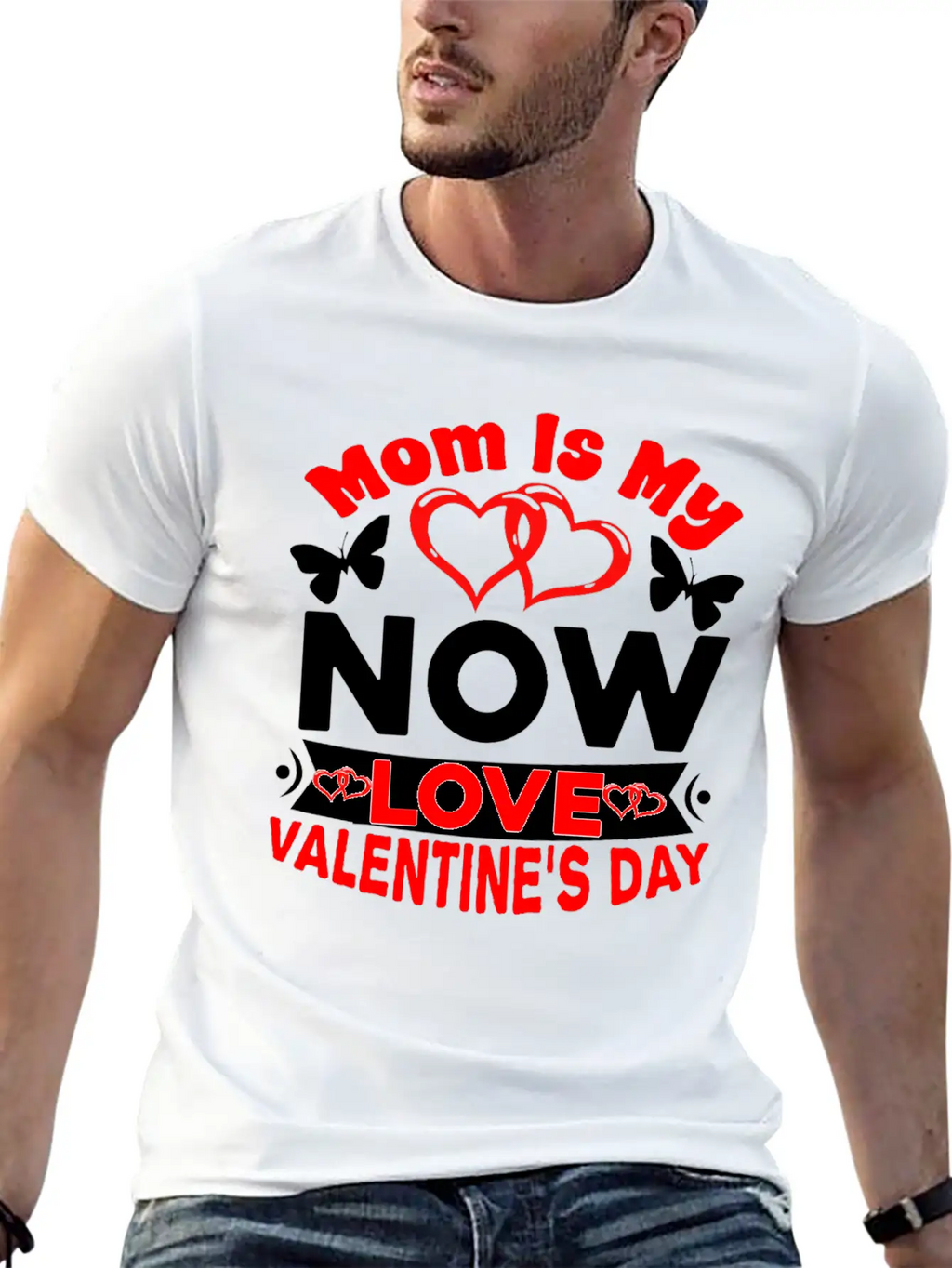 Mom Is My Now Love Valentine S Day Relaxed Everyday Tee – Lightweight And Durable Cotton