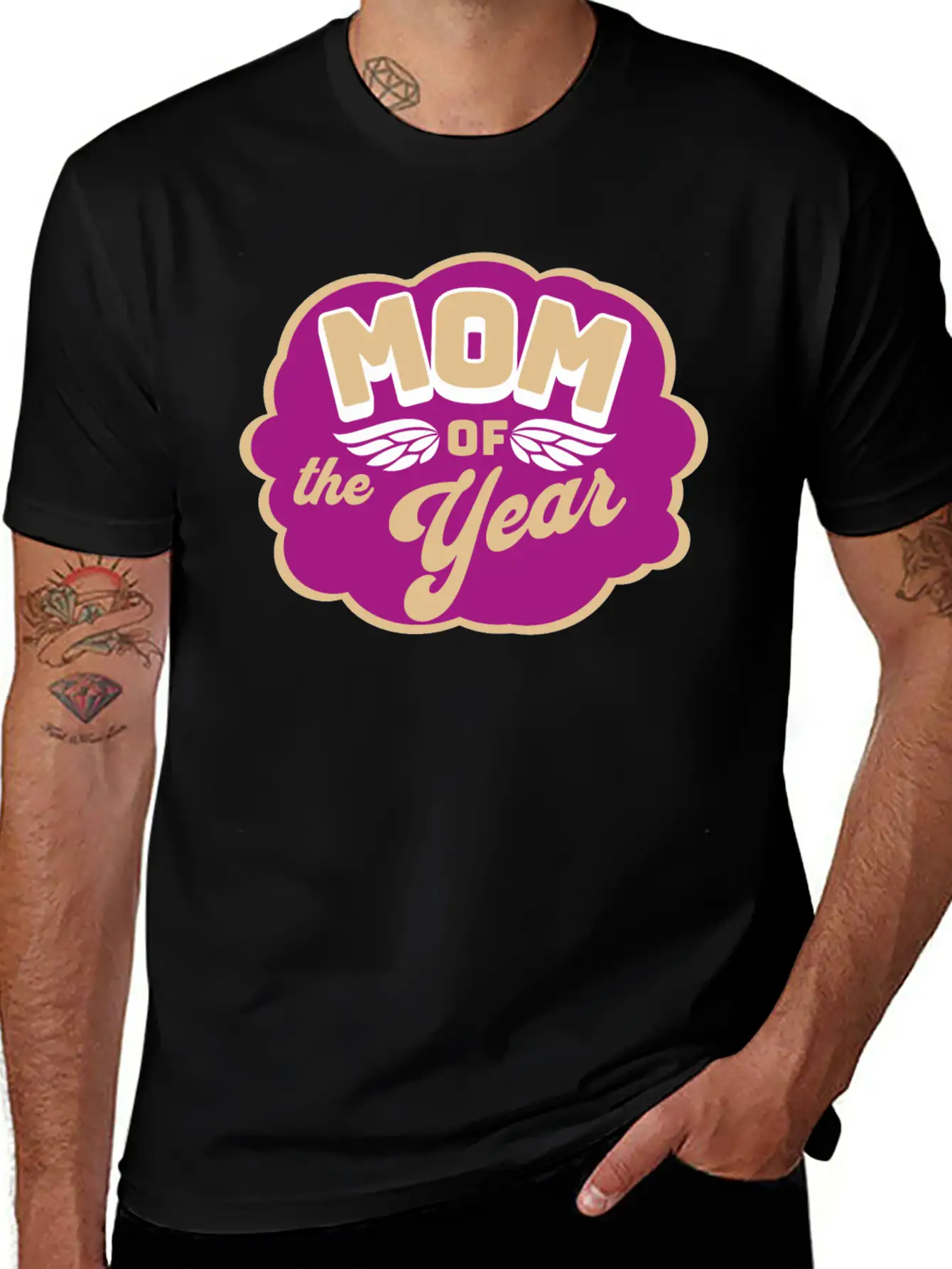 Mom Of The Year Best Mom In The World Gift Idea Basic Graphic T-Shirt – Daily Comfort In Soft Cotton