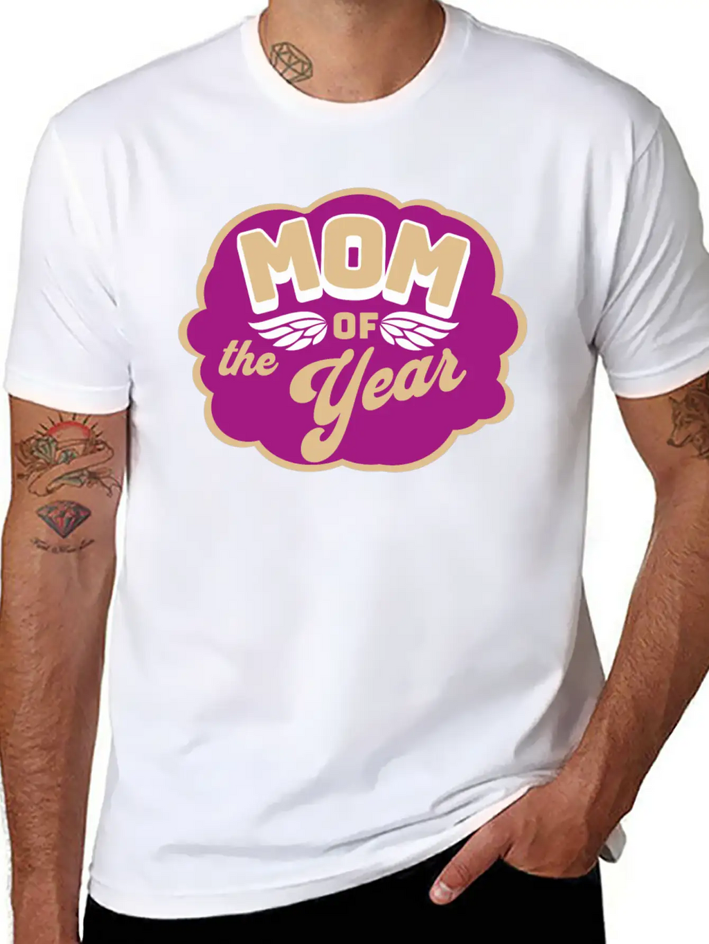 Mom Of The Year Best Mom In The World Gift Idea Basic Graphic T-Shirt – Daily Comfort In Soft Cotton