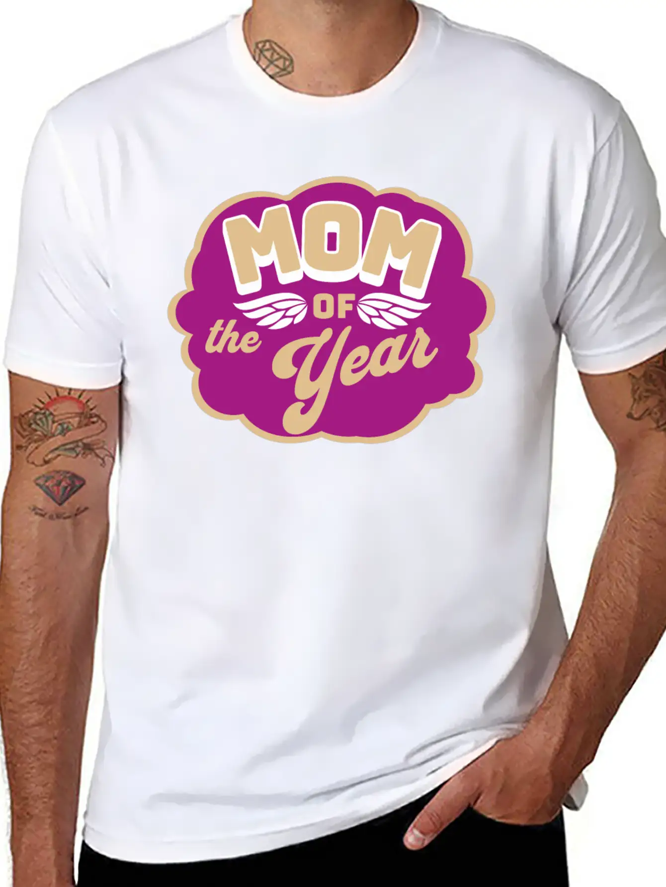 Mom Of The Year Best Mom In The World Gift Idea Basic Graphic T-Shirt – Daily Comfort In Soft Cotton