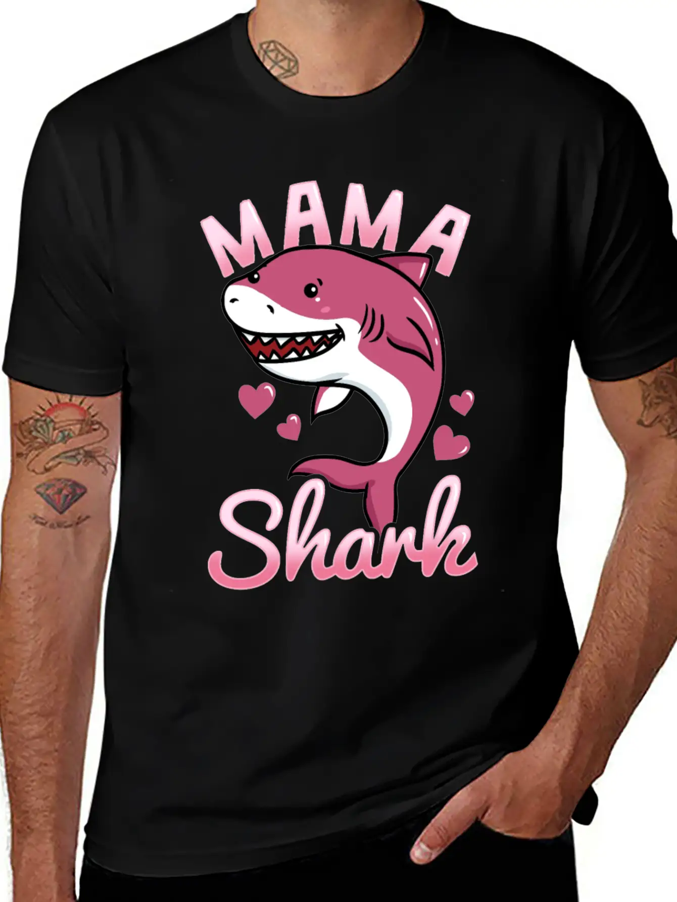 Mom Shark Unisex Casual T-Shirt – Clean Design For Daily Comfort