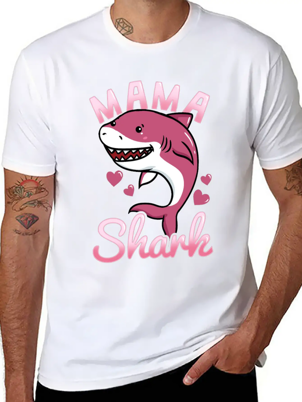 Mom Shark Unisex Casual T-Shirt – Clean Design For Daily Comfort