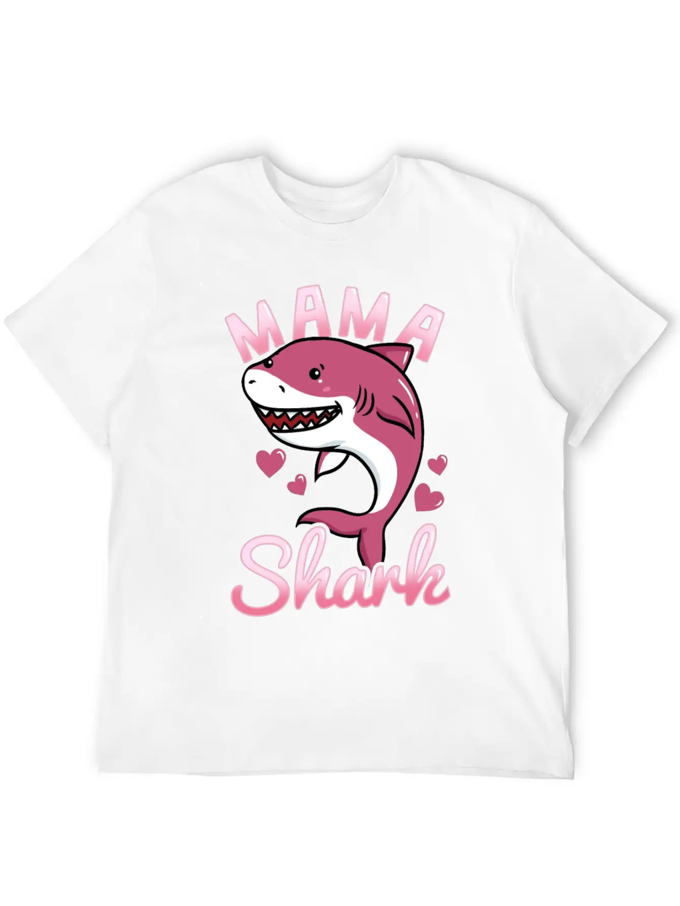 Mom Shark Unisex Casual T-Shirt – Clean Design For Daily Comfort