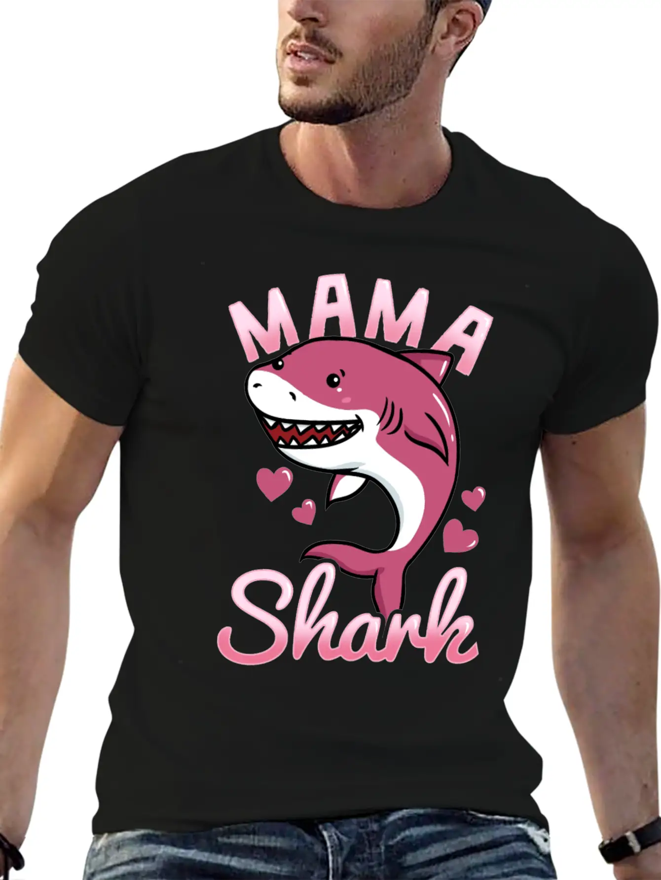 Mom Shark Unisex Casual T-Shirt – Clean Design For Daily Comfort