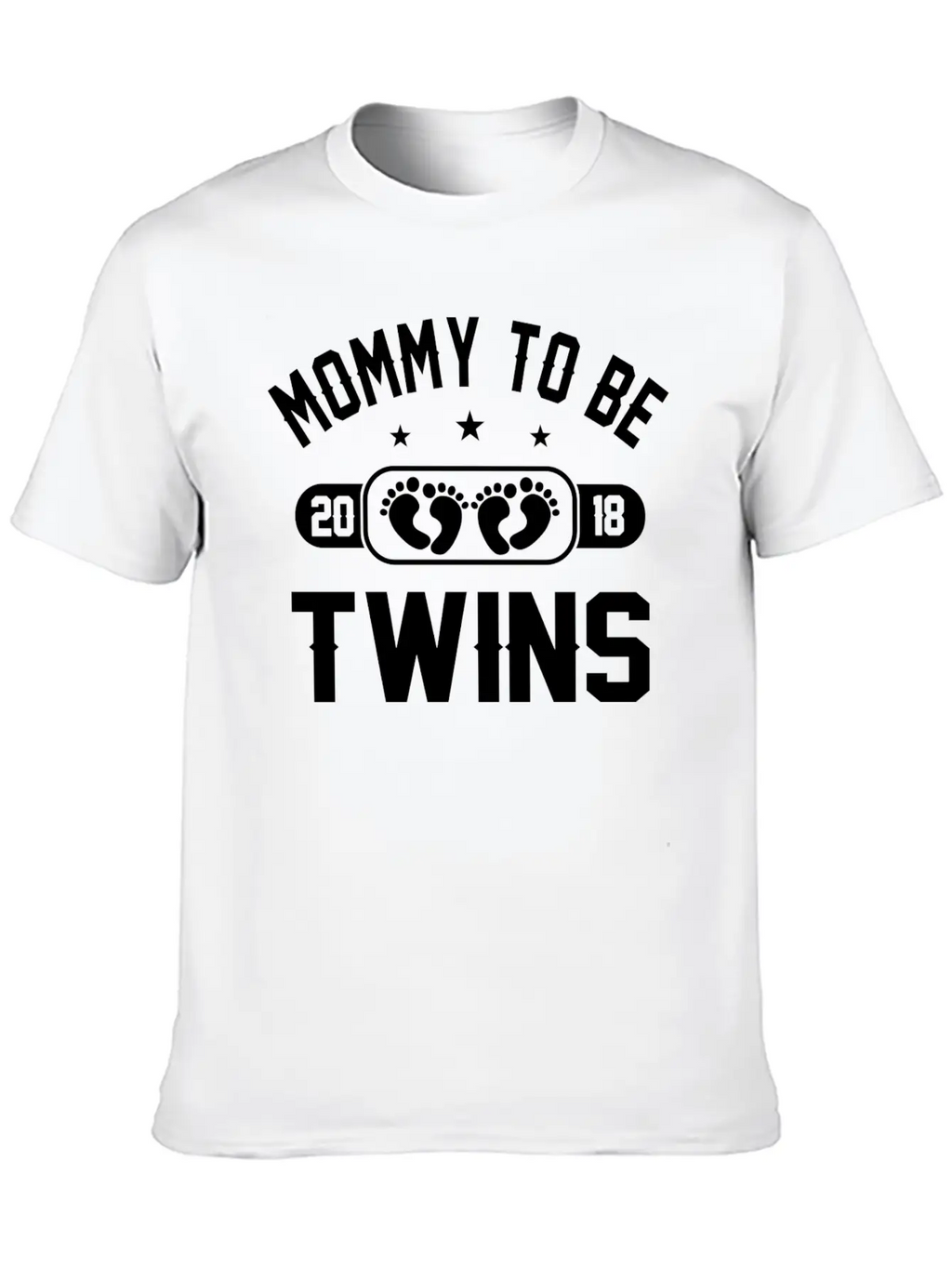Mommy To Be Twins 2018 Stylish Everyday T-Shirt – Unisex Basic Cotton Tee